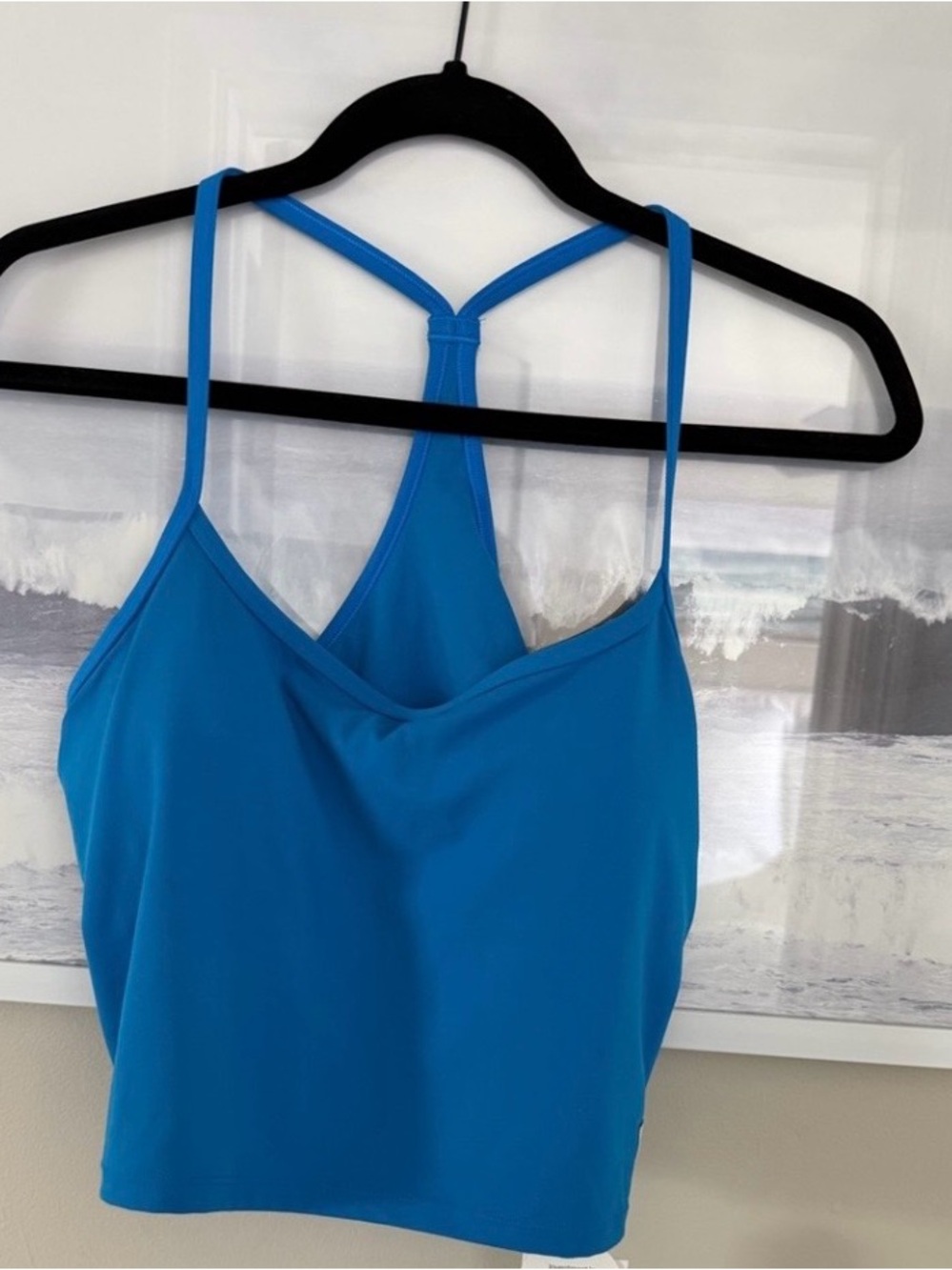 Vuori Teal-Blue Strappy Camisole